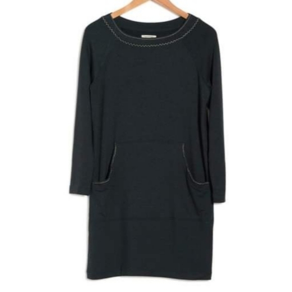 MAX STUDIO French Terry Knit Dress In Hevergrn XL - Picture 1 of 7